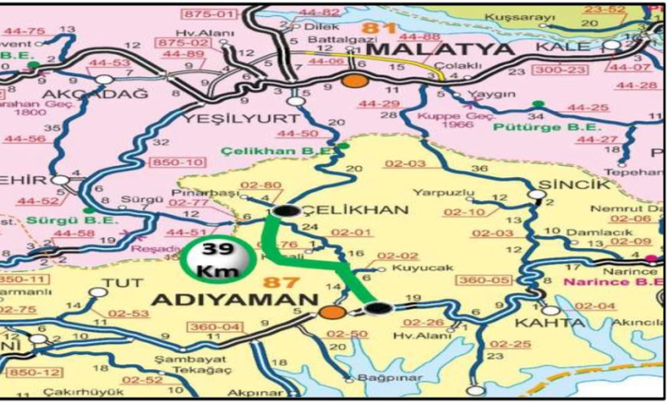 ADIYAMAN-ÇELİKHAN YOLU İHALEYE ÇIKIYOR