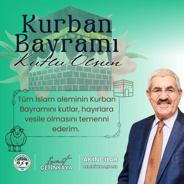 Başkan Çetinkaya'nın Bayram mesajı