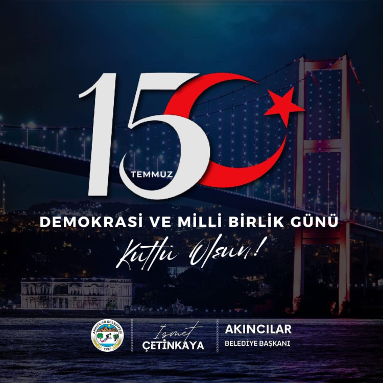 Başkan Çetinkaya'nın 15 Temmuz Mesajı