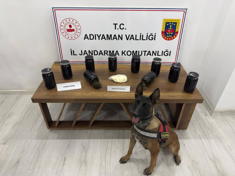 Kahta'da uyuşturucu ele geçirildi