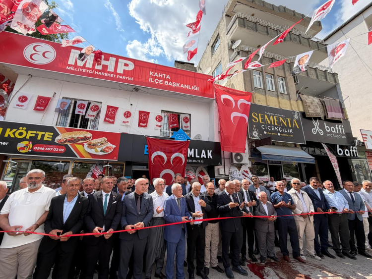 MHP Kahta İlçe Başkanlığı Yeni Hizmet Binası Dualarla Açıldı