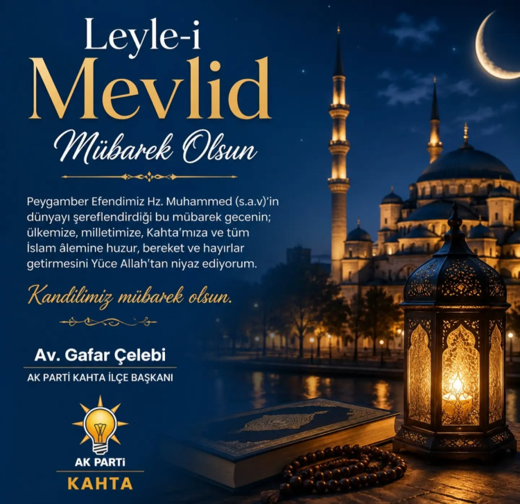 Başkan  Çelebi’den Mevlid Kandili Mesajı
