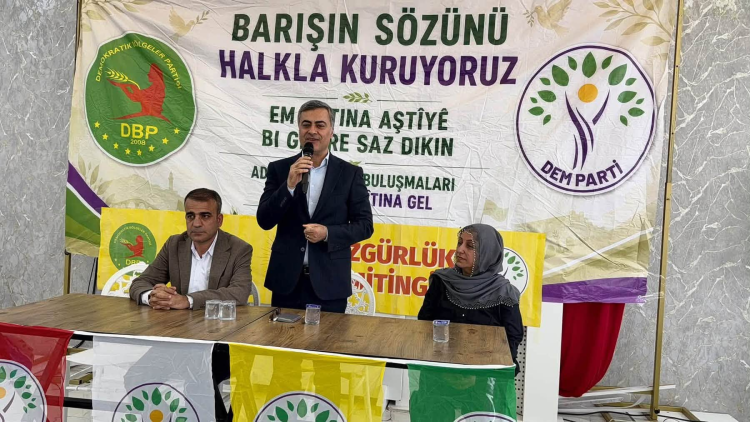 Abdullah Zeydan, Kahta’da Halk Toplantısına Katıldı